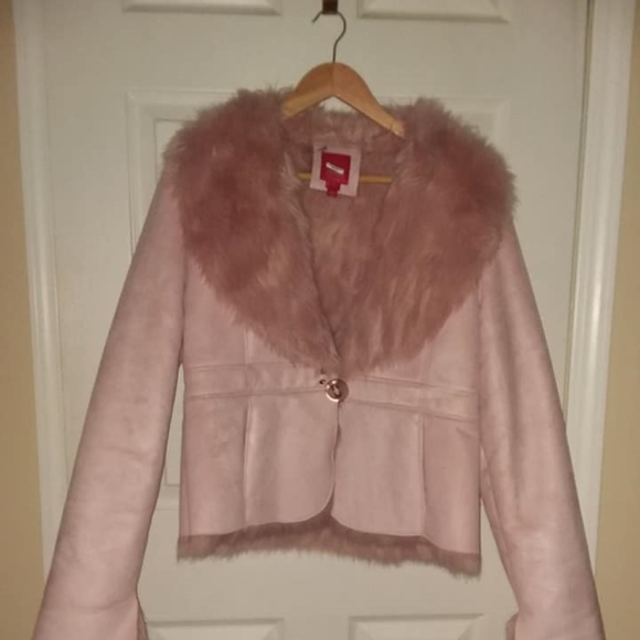 Esprit Jackets & Blazers - Faux Pink Fur Coat